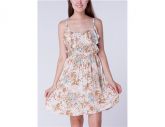 Ruffle Mulheres super Vestido M.