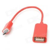 Micro USB Male to Female Cabo USB OTG para Samsung / HTC / X