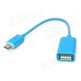 Micro USB Male to Female Cabo USB OTG para Samsung / HTC / X
